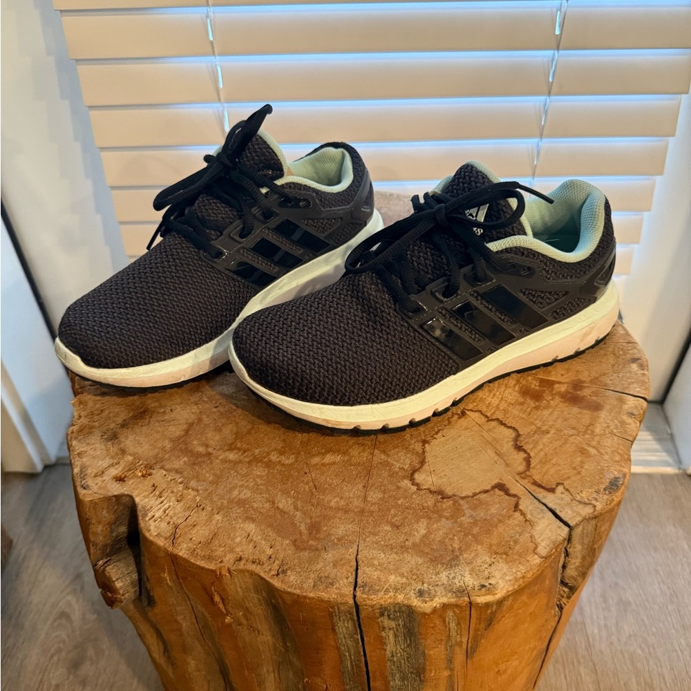 Adidas UltraBoost Black/ Light Green Woman’s size 7.5 Sneakers